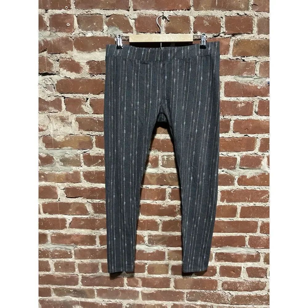 Pact Womens Gray Pullon Cropped Pants Size XL
